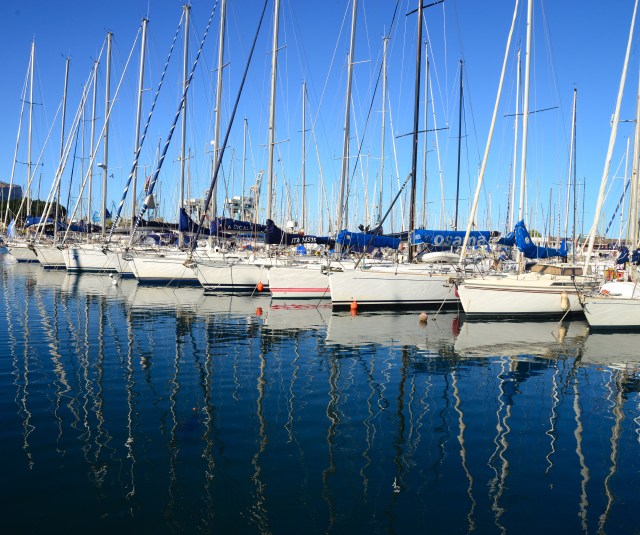 A marina de Palermo.