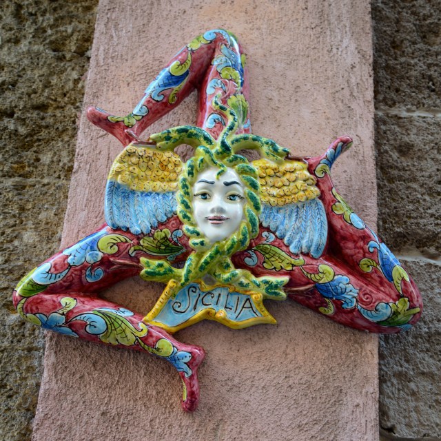 A Trinácria, o símbolo da Sicília.