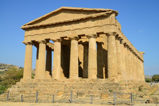 O espetacular Templo da Concórdia.