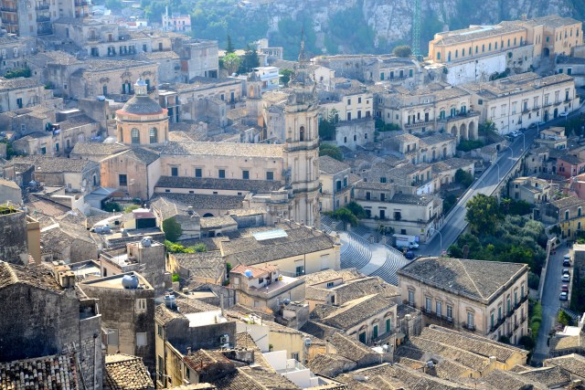 Ladeiras e escadarias de Modica.