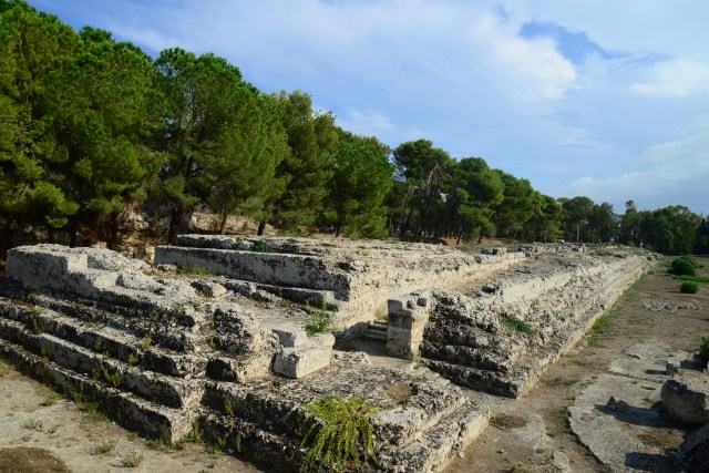 Túmulo grego no Parque Arqueológico de Siracusa