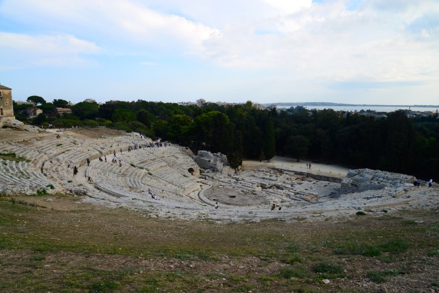 O teatro romano de Siracusa.