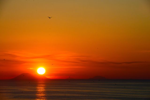 O por do sol de Tropea.