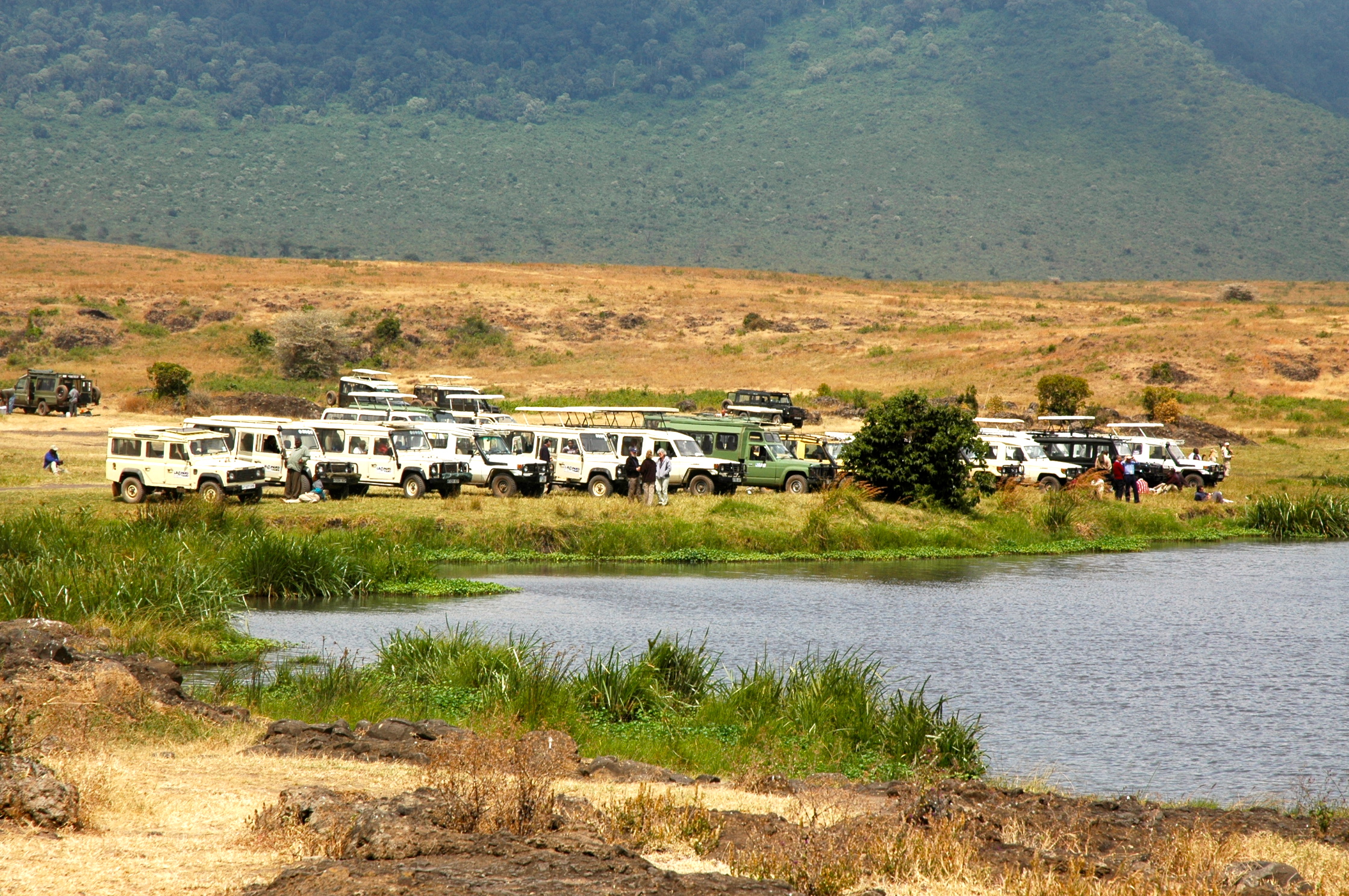 A Cratera do Ngorongoro.