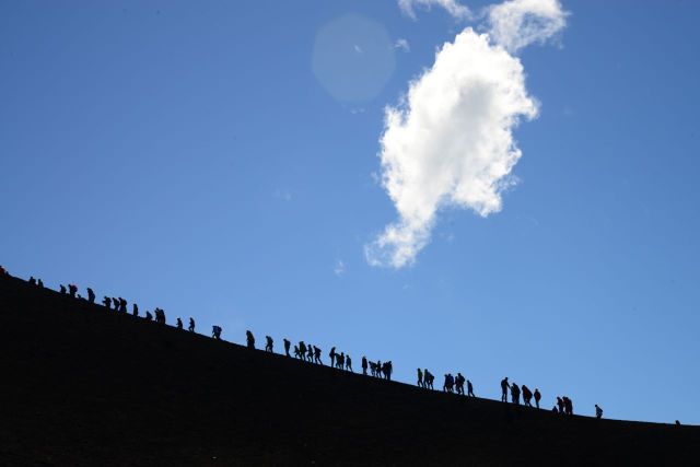 Um belo dia nas encostas do Etna na Sicília.