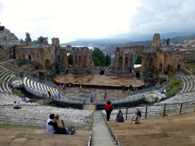 O Teatro Romano de Taormina