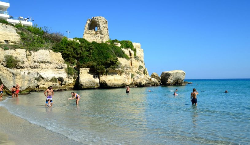 As praias da Puglia, na Península de Salento