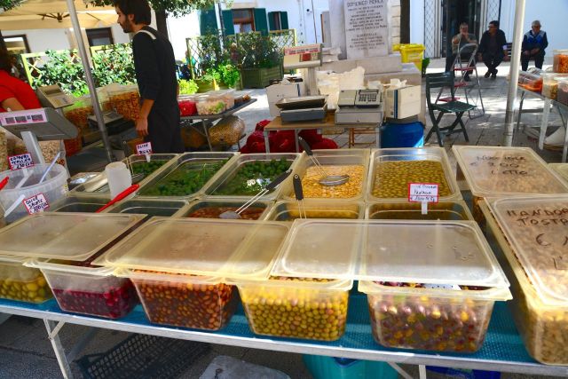 As azeitonas da Puglia.