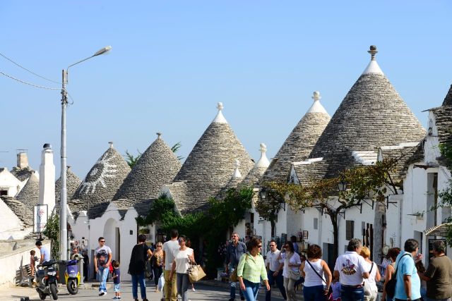 As casas Trulli de Alberobello.