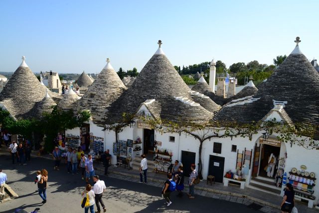 Do alto dos terraços de algumas casas temos vistas excelentes.