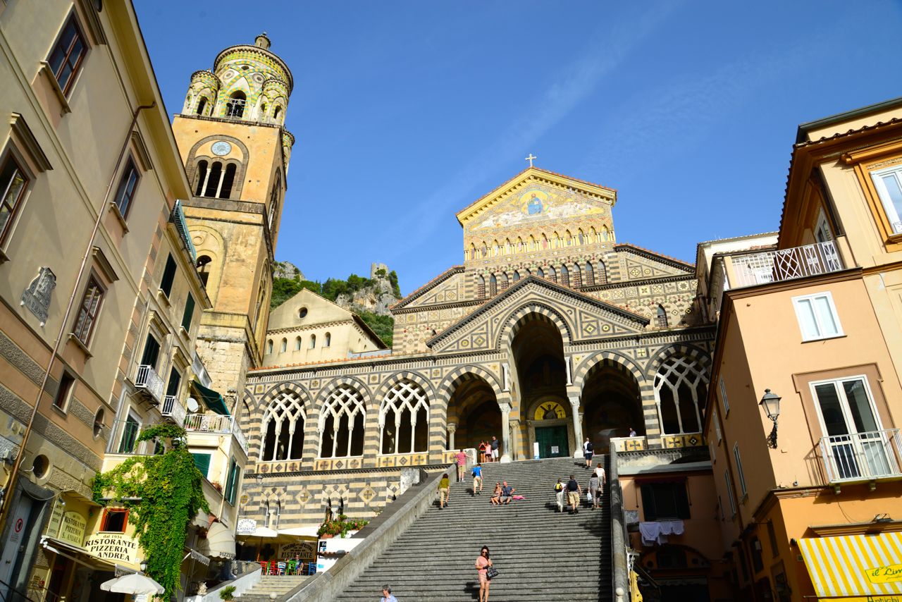 O maravilhoso Duomo de Sant'Ana em Amalfi.