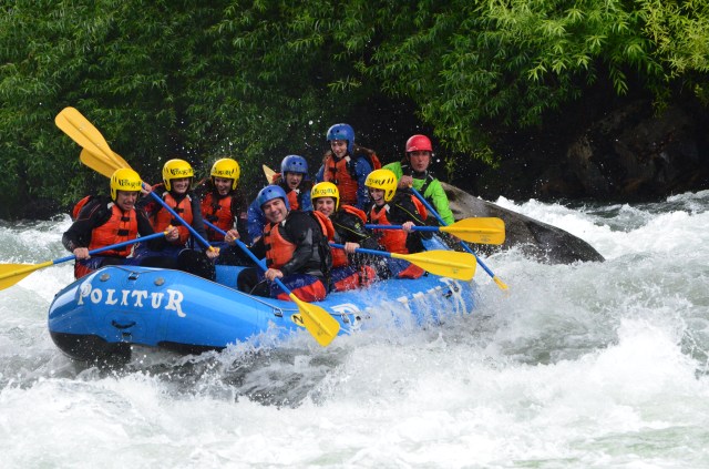 Rafting no rio Trancura