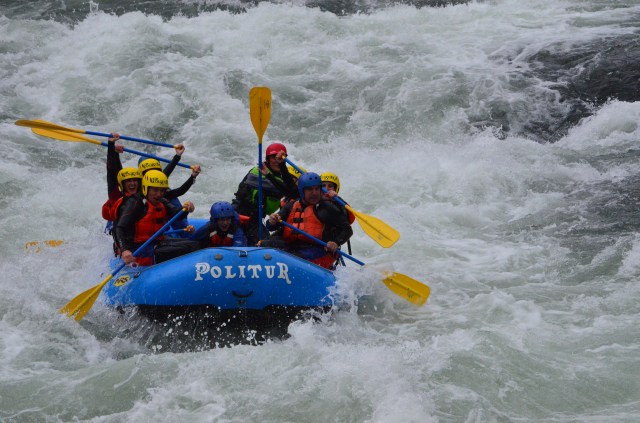 Rafting no rio Trancura