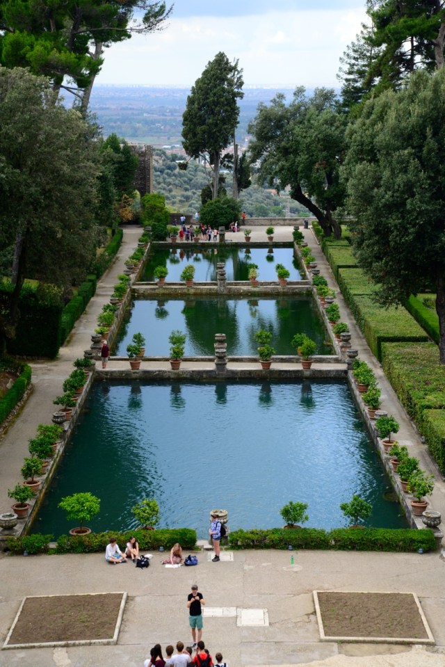 O impecável jardim da Villa D'Este influenciou a arquitetura dos Palácios europeus.