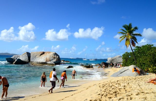 The Bath, a praia do Parque Nacional da Virgin Gorda.