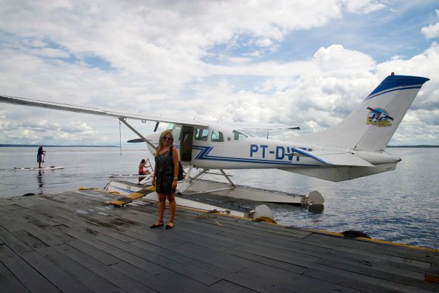 O hidroavião onde fizemos o voo sobre as Anavilhanas