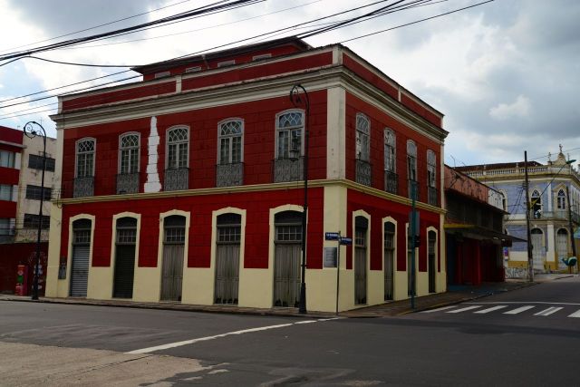 Casarão colonial no centro de Manaus.
