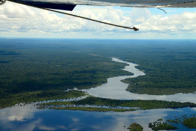 A imensidão da Planície Amazônica.