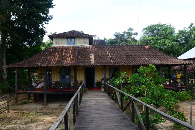 A casa do Barão da Borracha.