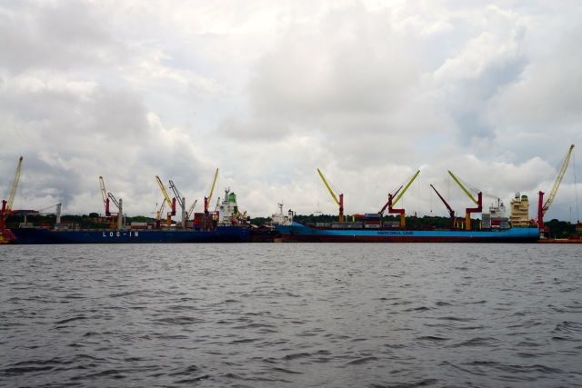 O importante Porto de Manaus