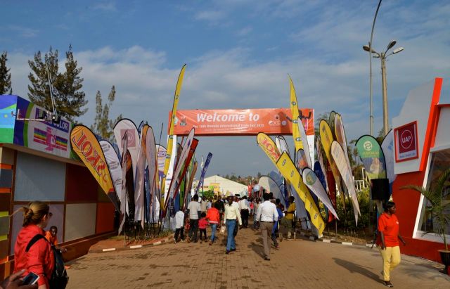 A entrada da Expo Ruanda.