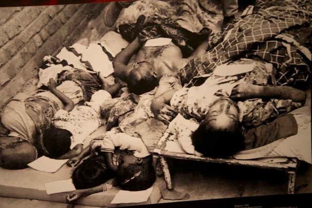 Fotografia do massacre.