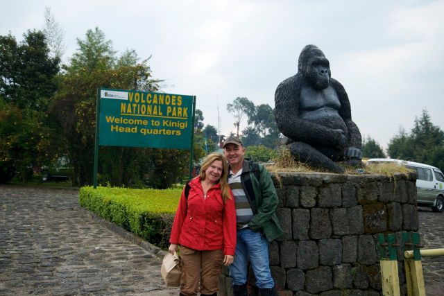 O centro de visitantes de Kinigi.