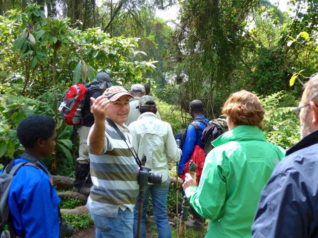 O nosso grupo iniciando a trilha pelo Parque Nacional.