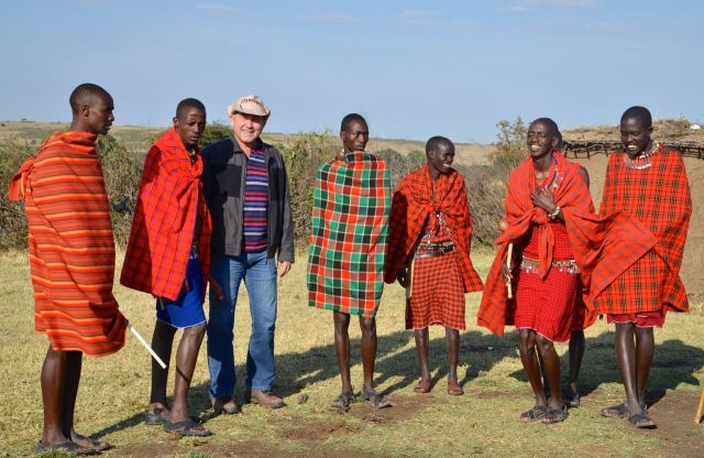 Fomos recebidos com muito carinho pelos guerreiros Masai.