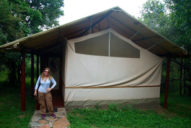 As barracas/quartos do Ashnil Mara Camp.