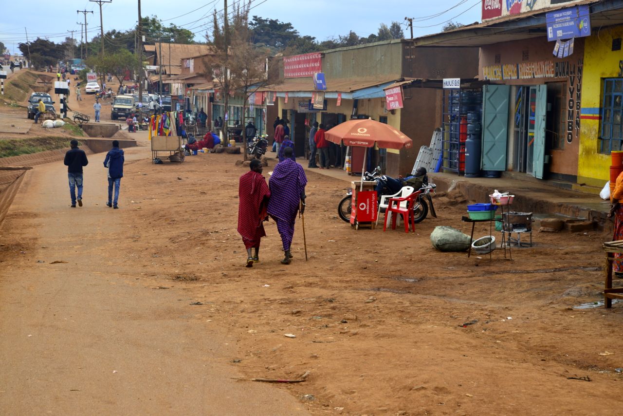 Os vilarejos nos arredores de Arusha.