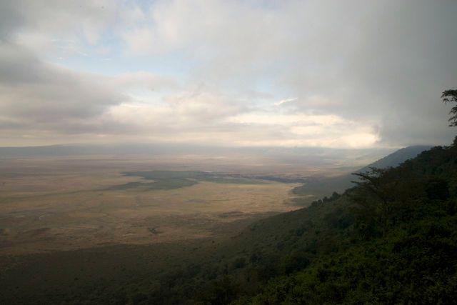 A Cratera do Ngorongoro.