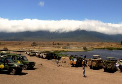 A Cratera do Ngorongoro na Tanzânia