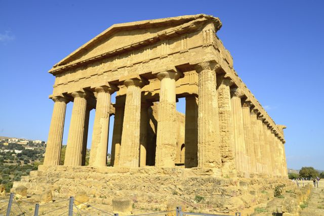 O Templo da Concórdia em Agrigento.