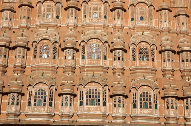 O Palácio dos Ventos em Jaipur.