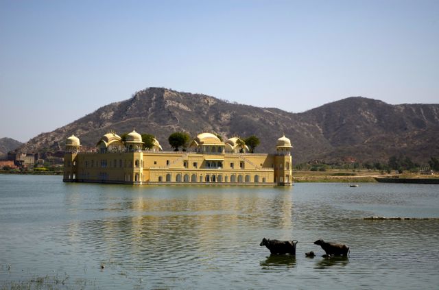 O Jal Mahal - Palácio de Água de Jaipur