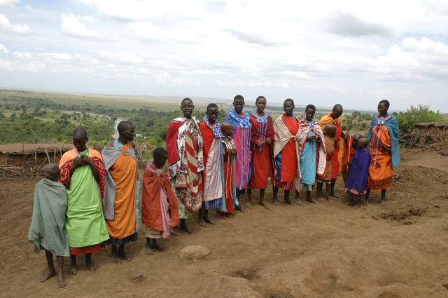 As mulheres Masai.