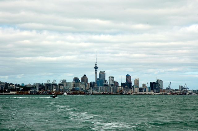 Skyline de Aukland na Nova Zelândia