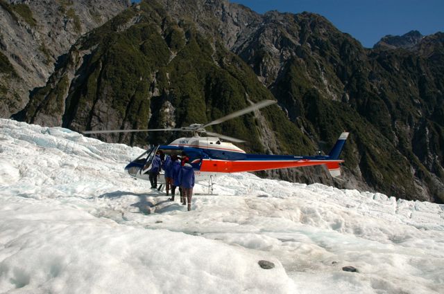 Glaciar nos arredores de Queenstown.