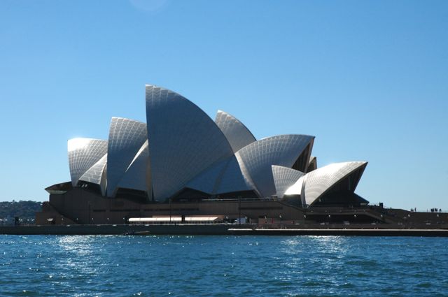 A Ópera House de Sydney.
