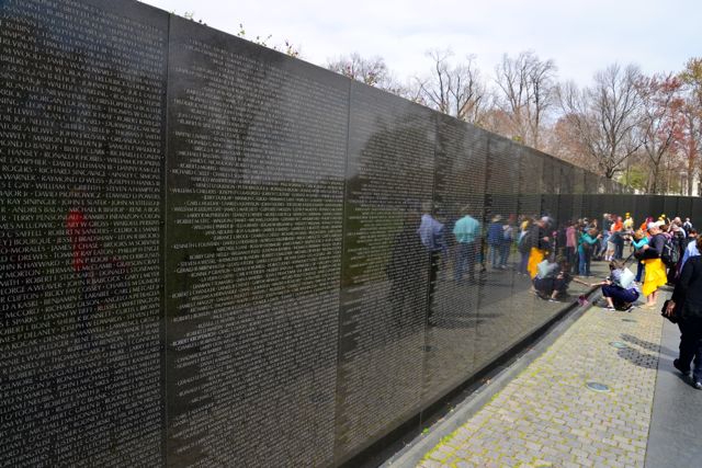 O Memorial dos Veteranos da Guerra do Vietnam.