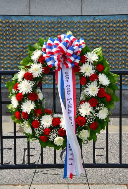 Homenagem às perdas da Segunda Guerra Mundial.