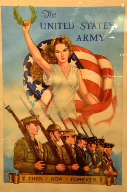 Uma ala dedicada às guerras nas quais os EUA se envolveu.