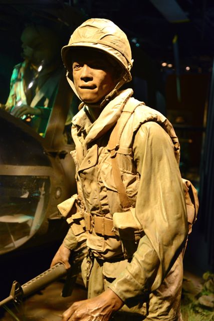 Soldado americano na Guerra do Vietnam.