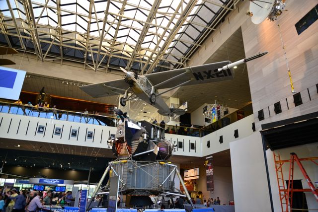 O Museu Nacional Aero Espacial estava lotado.