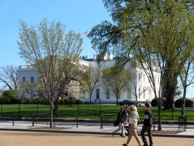 A Casa Branca sob outro ângulo.