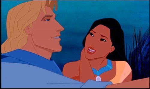 John Smith e Pocahontas - o início da história na região de Washington.