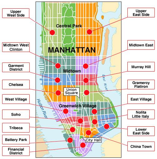 Mapa de Manhattan.