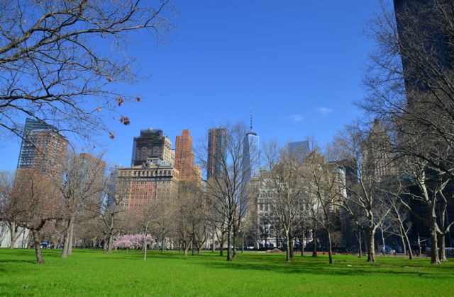 O Battery Park de Nova York.