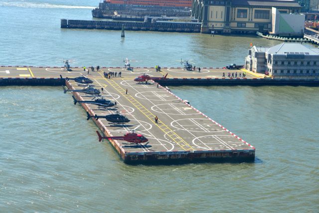 O heliporto do píer 6.